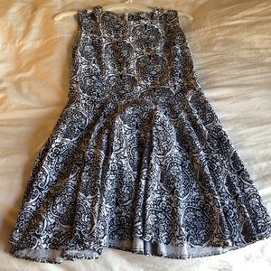 Navy and white dress size small